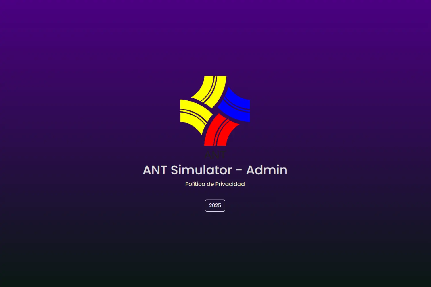 Admin – Simulador ANT Ecuador