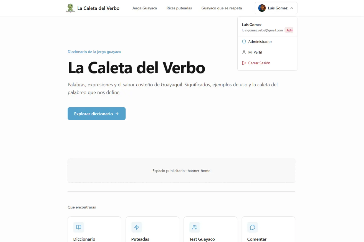 Web/Admin - La Caleta del Verbo - Imagen 4