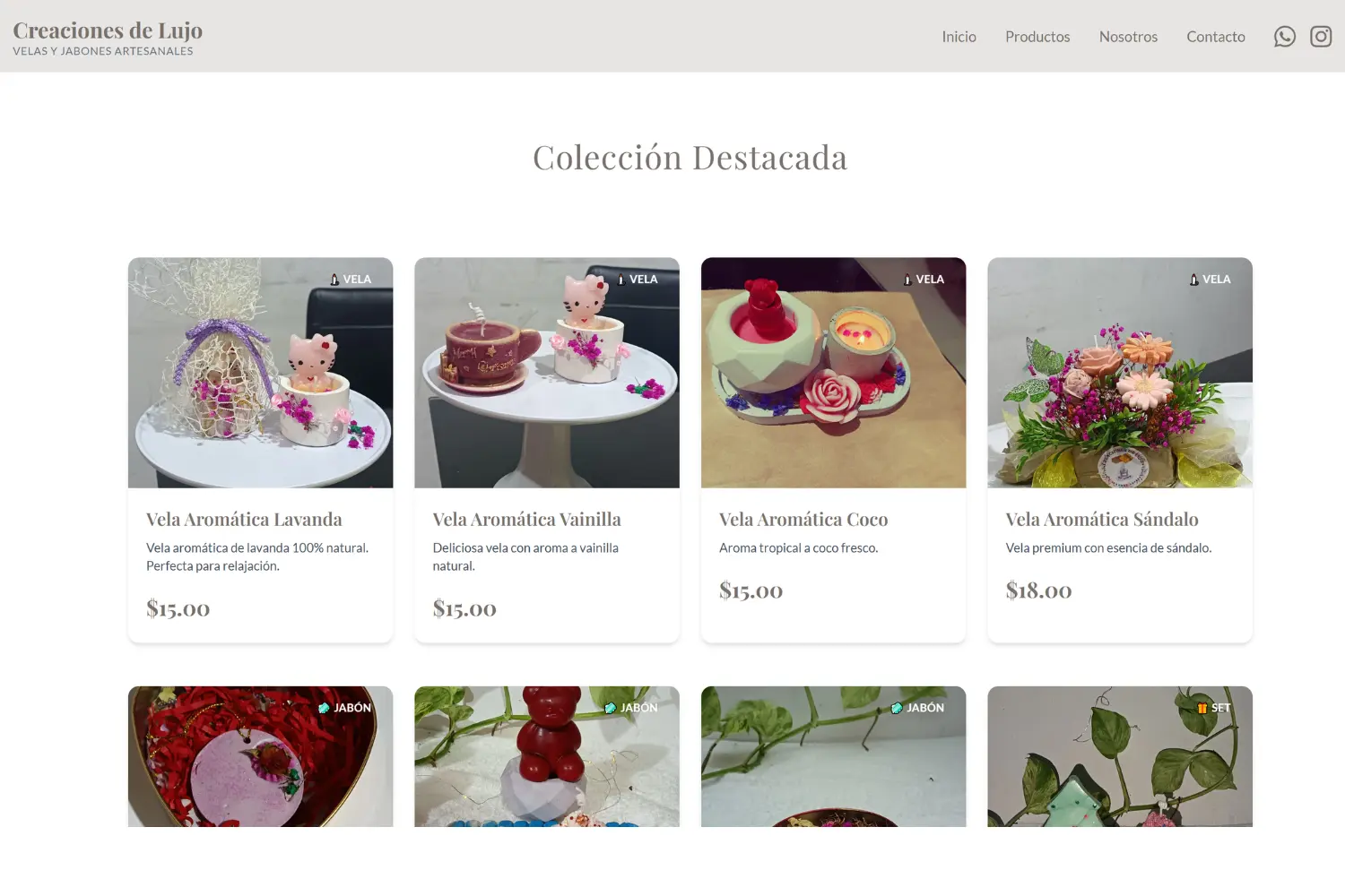 Landing - Creaciones DeLujo - Imagen 3