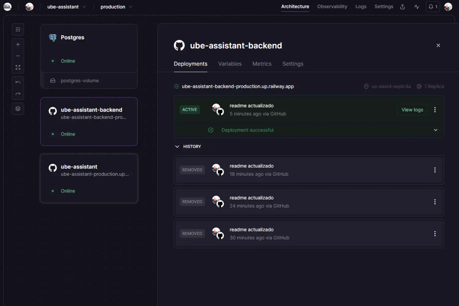 API REST + IA - UBE Assistant